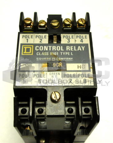 SQUARE D L0-40 / SER A CONTROL RELAY CLASS 8501 L0-40 SERIES A