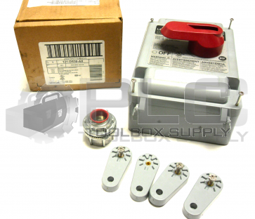 NEW LEVITON DS30-AX SAFETY DISCONNECT SWITCH NON-F 30AMP 3POLE 600VAC