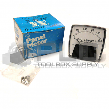 NEW GENERAL ELECTRIC TYPE 162 AMP METER 0-500 1371-0051