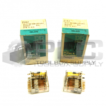 NEW LOT OF 2 POTTER & BRUMFIELD R10-E1-X6 RELAY 