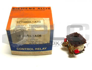 NEW SIEMENS 3TY 4803-1AD8 CONTROL RELAY COIL