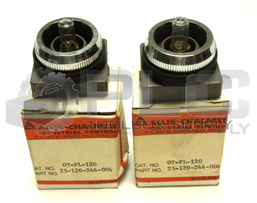 NEW LOT OF 2 ALLIS-CHALMERS OT-FL-120 SWITCH
