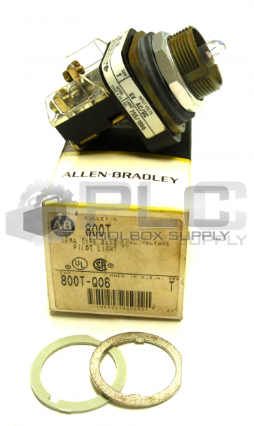 NEW ALLEN BRADLEY 800T-Q06 /SER T NEMA TYPE 4.13 PILOT LIGHT