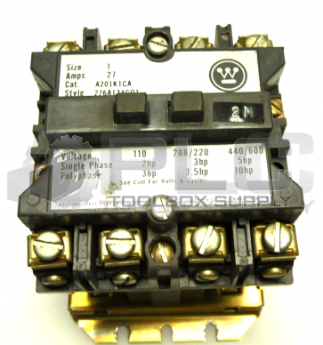 WESTINGHOUSE A201K1CA CONTACTOR 27AMP 3POLE