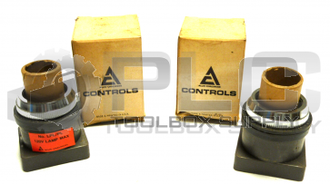 NEW LOT OF 2 ALLIS-CHALMERS OT-LPL PILOT LIGHTS PUSH TO TEST LIGHTS