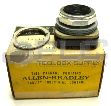 NEW ALLEN BRADLEY 800T-A2 /SER N FLUSH HEAD PUSH BUTTON UNIT BLACK BUTTON