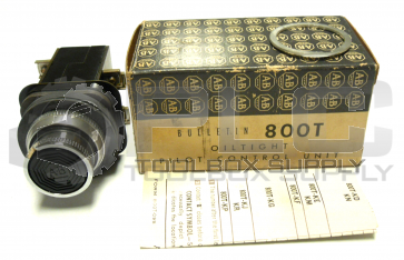 NEW ALLEN BRADLEY 800T-KC2B /SER A SELECTOR PUSH BUTTON BLACK