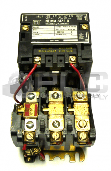 SQUARE D SBG 2 CLASS 8536 NEMA SIZE 0 STARTER /SER A *READ*