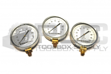 LOT OF 3 ENERPAC 4" PSI PRESSURE GUAGE 0-100