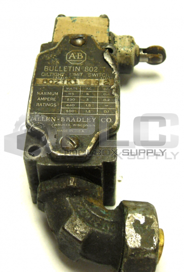ALLEN BRADLEY 802T-K1 /SER 2  BULLETIN 802T OILTIGHT LIMIT SWITCH