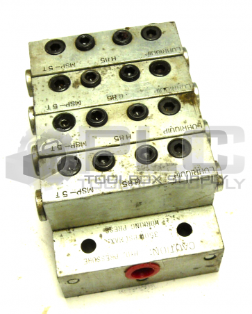 LUBRIQUIP MSP-5T FEEDER BLOCK H85 MANIFOLD HYDRAULIC VALVE