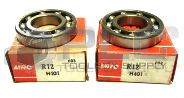 NEW LOT OF 2 MRC R12 H401 BALL BEARING STEEL
