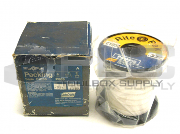 NEW JOHN CRANE C1050 P003 FLOUROPOLYMER SIZE .375 12 FT LONG 