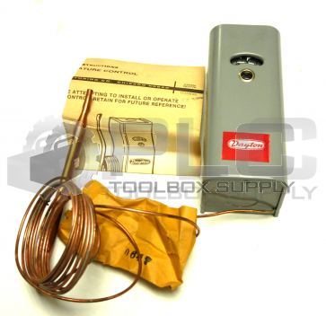 NEW DAYTON 2E399 REMOTE BULB S.P.D.T THERMOSTAT MOTOR RATING 120V. 240V