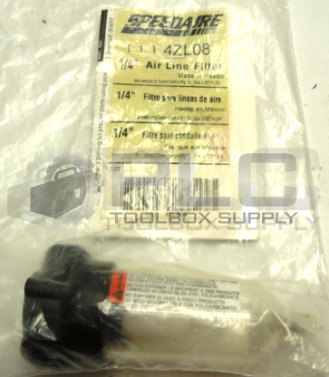 NEW SEALED SPEEDAIRE 4ZL08 1/4" AIR LINE FILTER