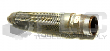 NEW STAINLESS STEEL BRAIDED TUBE 14 1/4'' X 1 3/4'' THREADED