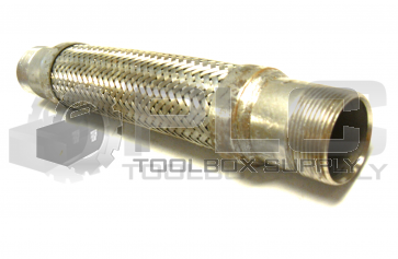 NEW STAINLESS STEEL BRAIDED TUBE 12 1/4'' X 1 3/4 '' THREADED