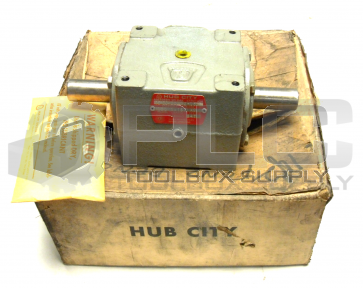 NEW HUB CITY 02-20-00802-150  BEVEL RIGHT ANGLE GEAR BOX DRIVE 1:1ST 1" SHAFT