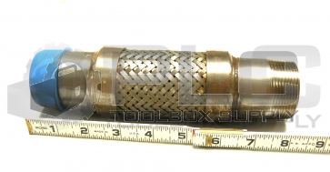 NEW STAINLESS STEEL BRAIDED TUBE 8 1/2'' X 1 3/4 '' THREADED