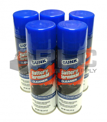 NEW LOT OF 5 GUNK BATTERY TERMINAL CLEANER 5OZ