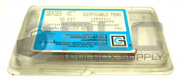NEW PACKAGE OF 3 GRAPHIC CONTROLS 82-45-1012-03 RED DISPOSABLE PENS