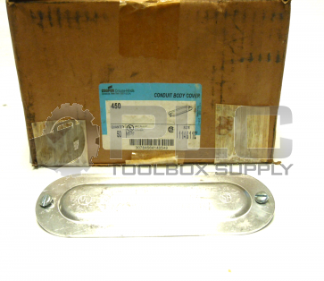 NEW BOX OF 50 COOPER 450 CONDUIT BODY COVER 1 1/4 & 1 1/2"