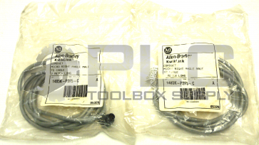 NEW LOT OF 2 ALLEN BRADLEY 1485K-P2F5-C /SER A MICRO RIGHT ANGLE MALE TO CABLE 