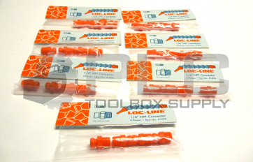 NEW LOT OF 7 LOC LINE 41406 MALE CONNECTORS 1/4''