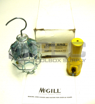 NEW MCGILL 7000SRG GROUNDED INDUSTRIAL EXTENSION LIGHT RUBBER HANDLE NO CORD
