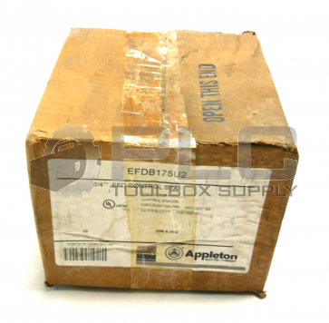 NEW SEALED APPLETON EFDB175U2 CONTROL STATION EFDB175-U2