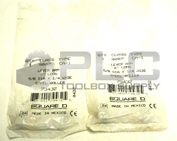 NEW LOT OF 2 SEALED SQUARE D 9007 CA-1 ROLLER LEVER ARM 2" LONG 