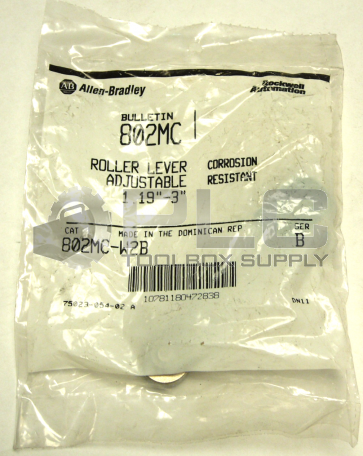 NEW SEALED ALLEN BRADLEY 802MC-W2B ROLLER LEVER ADJUSTABLE SER B