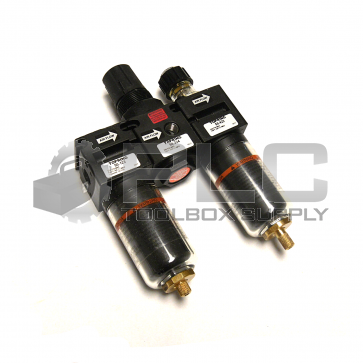 TOPRING 50.123 MINI AIR LINE FILTER LUBRICATOR REGULATOR w/ 50.324 & 50.422