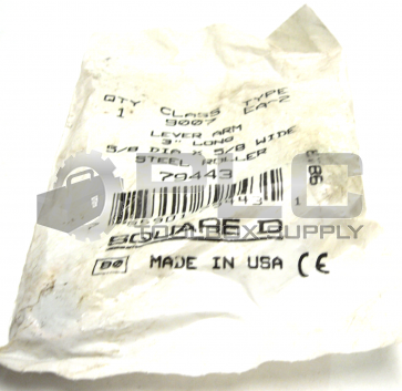 NEW SEALED SQUARE D 9007 EA-2 LEVER ARM 3" LONG 5/8 DIA X 5/8 WIDE 