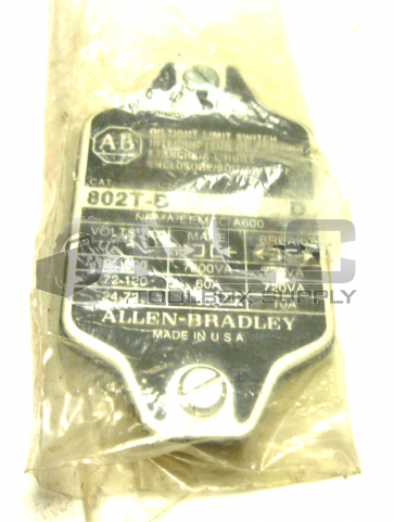 NEW SEALED ALLEN BRADLEY 802T-B SERIES D OILTIGHT LIMIT SWITCH COVER
