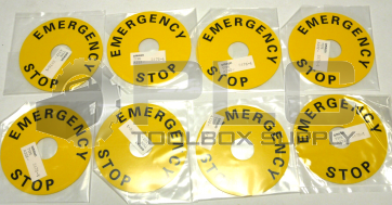 NEW LOT OF 8 OMRON A22Z-3476-1 EMERGENCY STOP PLASTIC 