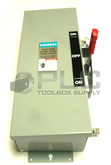 NEW SIEMENS DTNF361J HEAVY DUTY DOUBLE THROW SAFETY SWITCH 3P/30A/600V-250VDC
