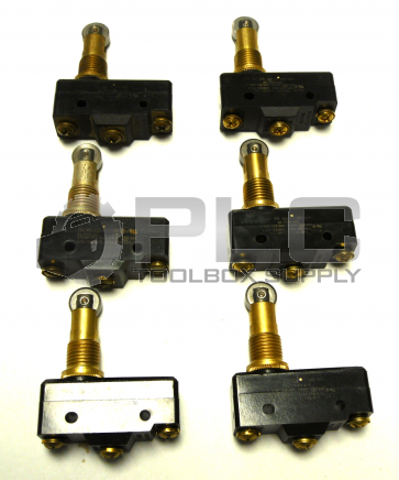 NEW LOT OF 6 MICROSWITCH BZ-2RQ784 BASIC SWITCH ROLLER PLUNGER