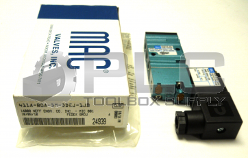NEW MAC VALVES INC 411A-B0A-DM-DDEJ-1JB SOLENOID VALVE W/12VDC COIL 120PSI