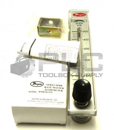 NEW DWYER RMB-56-SSV SERIES RMB RATE-MASTER FLOWMETER