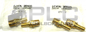 NEW SEALED LOT OF 2 DIXON BRASS 1030808C 1/2" HOSE ID X 1/2" MALE NPTF SWIV QTY4