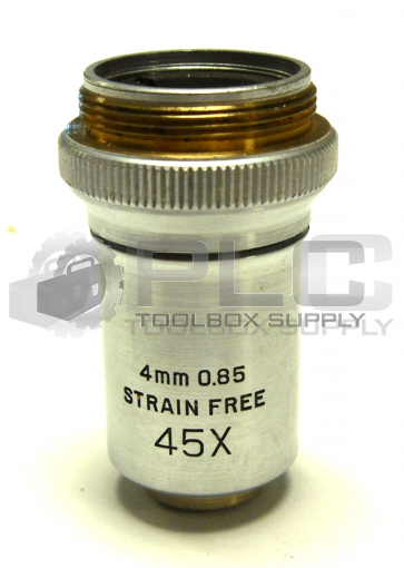 BAUSCH & LOMB 4MM 0.85 STRAIN FREE 45X MICROSCOPE OBJECTIVE