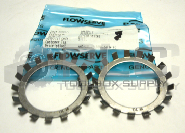NEW LOT OF 2 FLOWSERVE 20A19W10 WASHER LOCK BBRG 50 W-10