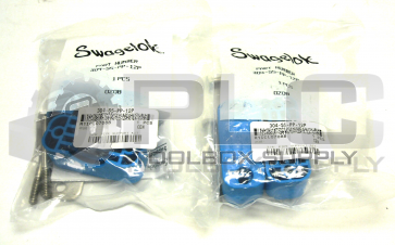 NEW SEALED LOT OF 2 SWAGELOK 304-S5-PP-12P PIPE SUPPORT KIT 3/4"