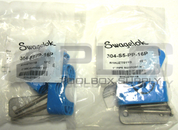NEW SEALED LOT OF 2 SWAGELOK 304-S5-PP-16P PIPE SUPPORT KIT 1"