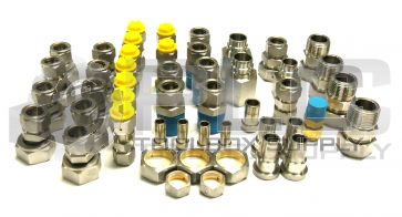 NEW LOT OF 48 SWAGELOK 1 1/2'' , 1'', 13/16'' UNION COUPLING  316