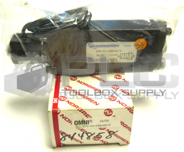 NEW NORGREN FLUID POWER SOLENOID 375-02-008-60-3 CONTROL VALVES