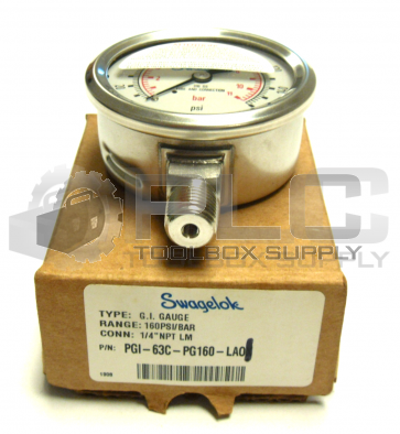NEW SWAGELOK PGI63CPG160LA01 G.I. GAUGE 1/4" NPT LM