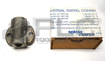 NEW SPIRAX SARCO 66178 PIPE LINE CONNECTOR 1/2''
