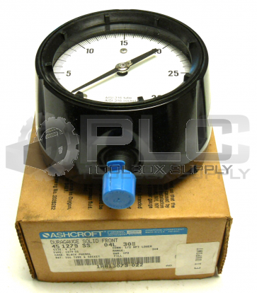 ASHCROFT 45-1279-SS-04L-30 DURAGUAGE 4 1/2" 0-30